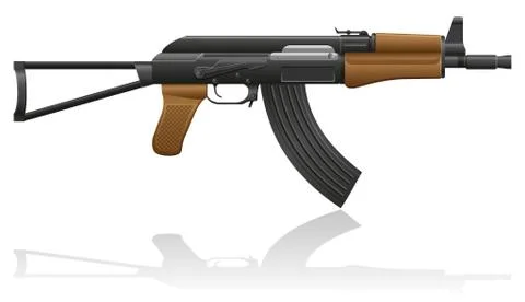 Automatic machine ak-47 kalashnikov vector illustration Stock Illustration