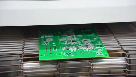 Automatic machine for assembling electronic circuit boards. Stock Footage 297561213