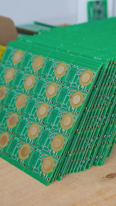 Automatic machine for assembling electronic circuit boards. Stock Footage 297601733