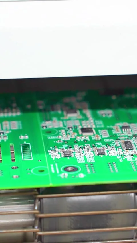 Automatic machine for assembling electronic circuit boards. 스톡 동영상 297601737
