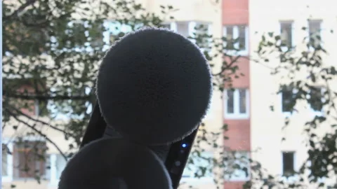 Automatic machine cleaning window, close up shot from interior Stock Footage 204881609