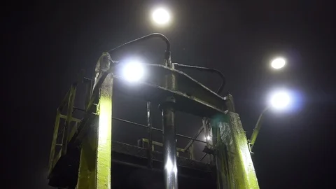 Automatic machine at the electrode factory. Equipment at the factory. Close up. Stock Footage 116228801