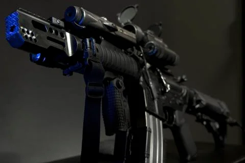 Automatic Machine Gun Replica Stock Photos