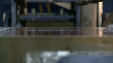 Automatic machine holders raise sandwich panel Stock Footage 56658649