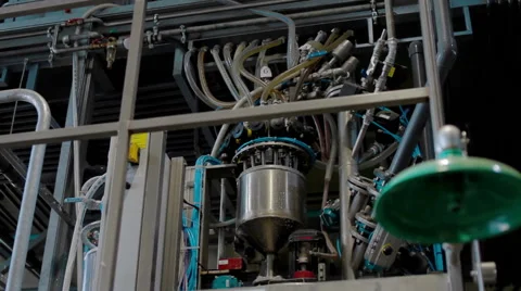 Automatic Machine Production of laminated wood Stock-Footage 63456590