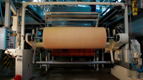 Automatic Machine Production of tape for laminate Stock Footage 63464298