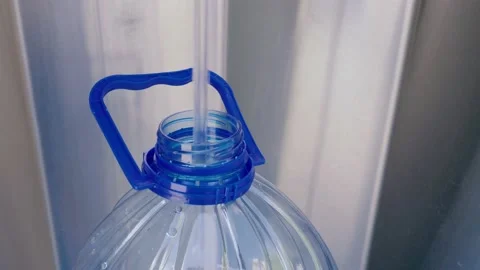 Automatic machine for water distribution on the street. Stock Footage 130775726