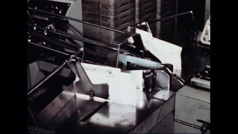 Automatic Mail Processing And Distribution At Post Office Processing Facility Stock Footage 139646836