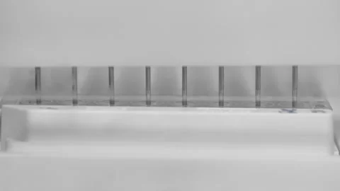 Automatic medical examination of biological material for coronavirus antibodies Stock Footage 147330700