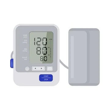 Automatic medical tonometer. Stock Illustration