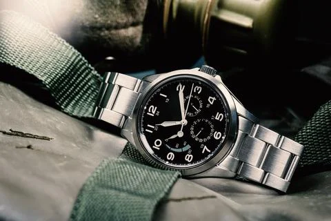Automatic men wristwatch Stock Photos