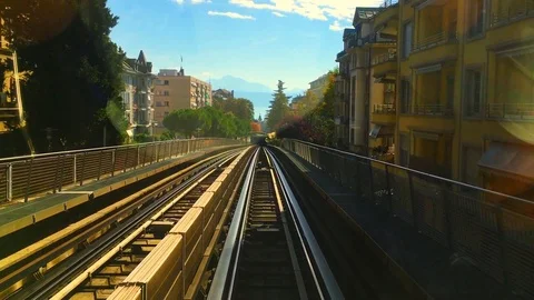 Automatic Metro Subway Train Stock Footage 112408558
