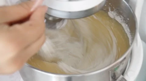 Automatic mixer flour Stock Footage