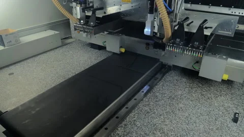 Automatic Modern CNC Machine is Used for Motherboard Production. Electronics. 스톡 동영상 194485239