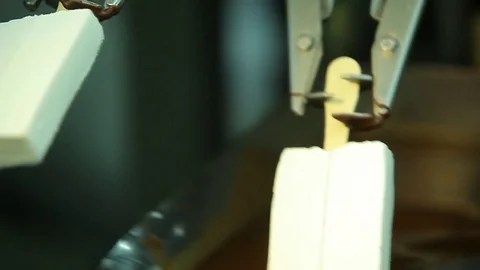 Automatic Modern Equipment At Work During Ice-Cream Production. Food Factory Stock Footage 80778645