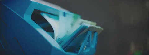 Automatic Money Counter Stock Footage 151052603