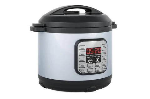 Automatic Multicooker, 3D rendering Automatic Multicooker, 3D rendering is... Stock Photos
