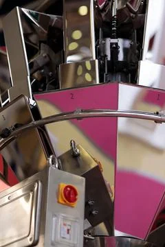 Automatic multihead weigher packaging machine Stock Photos
