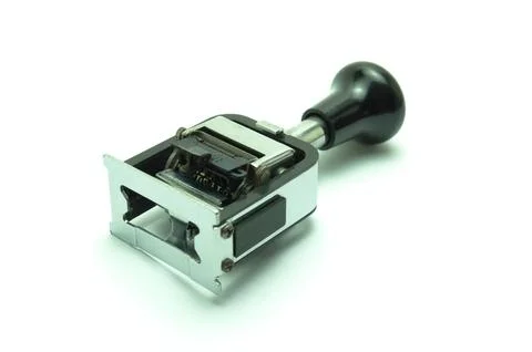 Automatic numbering system for paper, to number pages. Office supplies, sta.. Stock Photos