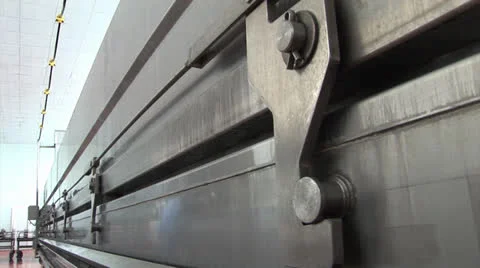 Automatic opening and closing of the lock industry Stock Footage 24951889