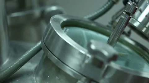 Automatic optical inspection machine for the production of medicines Stock Footage 36631701