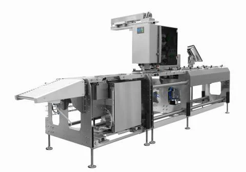 Automatic packing machine with plastic bag and paper box, high speed packing  Stock-Fotos