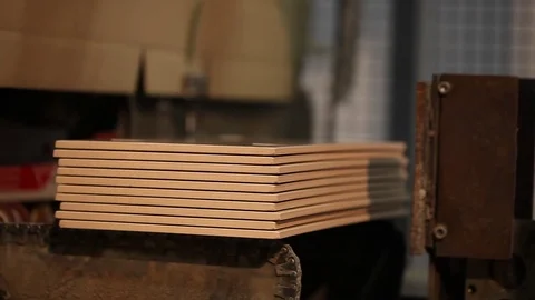 Automatic packing of products in boxes on the conveyor, close-up, packing of Stock Footage 81036669