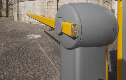 Automatic parking barrier Stock Photos