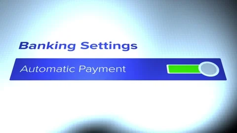 Automatic Payment for Bank Interface Stock-Footage 341879635