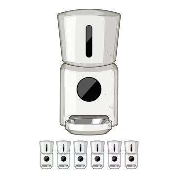Automatic pet feeder providing food convenience technology Stock Illustration