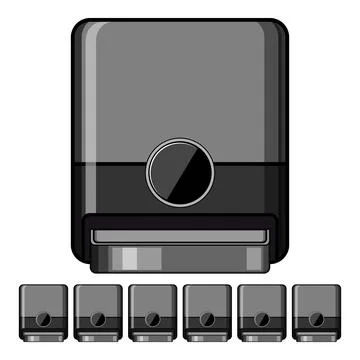 Automatic pet feeder providing scheduled food for pets Illustration