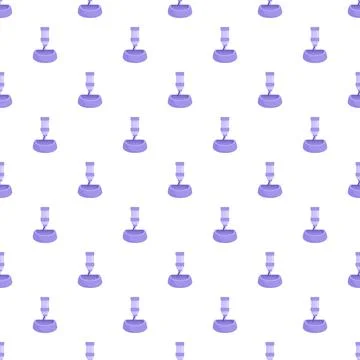 Automatic pet water dispenser pattern for animal hydration Stock Illustration