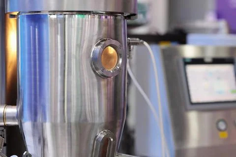 Automatic pharmaceutical powder granulator machine Stock Photos
