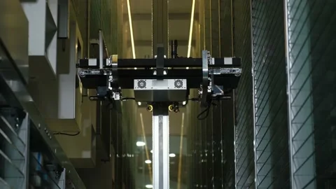 Automatic pharmacy robot for pharmacy. Automatic search for drugs in the 動画素材 167104035