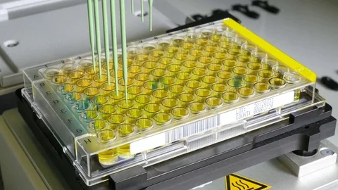 Automatic pipette Stock Footage 79855062