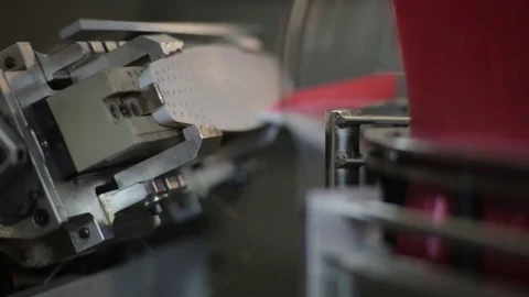 Automatic Plastic Broom Brush Making Machine Stock Footage 105148990