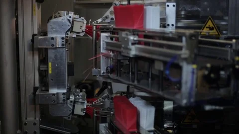 Automatic Plastic Broom Brush Making Machine Stock Footage 105149022