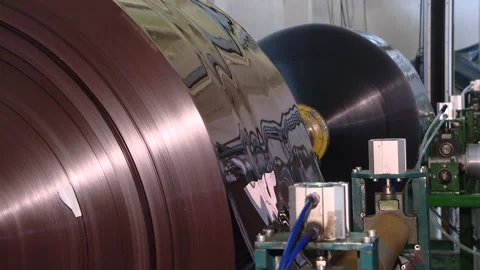 Automatic plastic container production machine operation Stock Footage 219225582