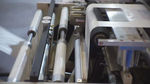 Automatic plastic Stock Footage 124408032