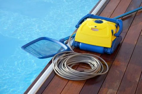 Automatic pool cleaners. Stock Photos