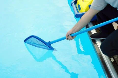 Automatic pool cleaners. Stock Photos