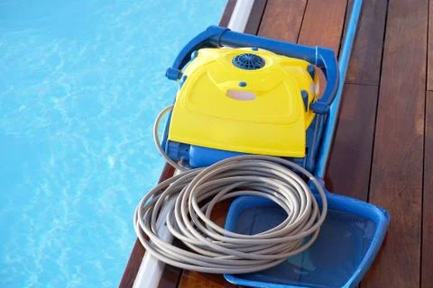 Automatic pool cleaners. Stock Photos