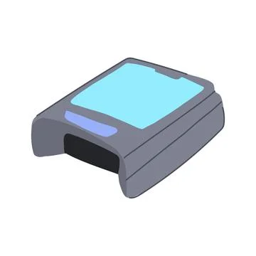 Automatic pool cleaning robot cartoon vector illustration イラスト素材