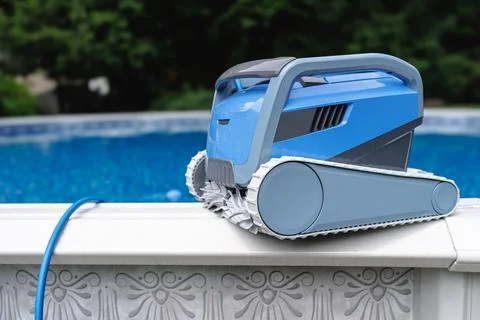Automatic Pool Cleaning Robot Vacuum Stock Photos