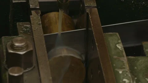 Automatic Process Of Sawing Metal 스톡 동영상 1885808