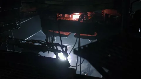 Automatic production of blanks for the glass-blowing products Stock Footage 150629575