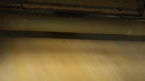 Automatic production of bread Stock Footage 71976461