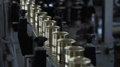 Automatic Production Line at the Cannery 2 Stock Footage 67210146