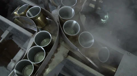 Automatic Production Line at the Cannery 4 Stock Footage 67210315