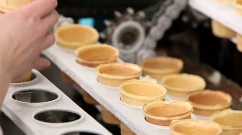 Automatic production line of ice cream Stock Footage 62265240